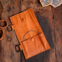 Rangement cuir tricot - Muud - Etui aig. circulaires Carita A - Whisky