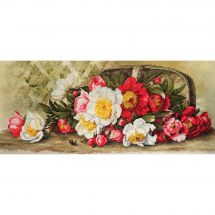Kit point de croix - Nova Sloboda - Panier de fleurs