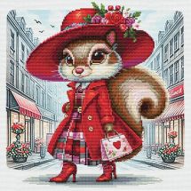 Kit broderie point de croix - Nova Sloboda - Fashionista parisienne