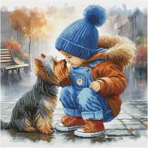 Kit broderie point de croix - Nova Sloboda - Bisous de pluie