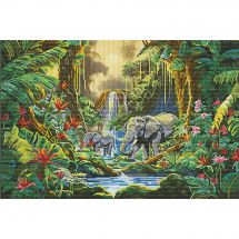 Kit broderie point de croix - Nova Sloboda - Oasis tropicale