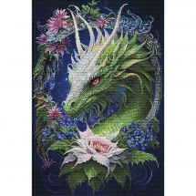 Kit broderie point de croix - Nova Sloboda - Dragon fleurs