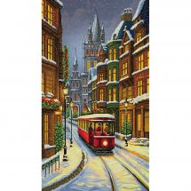 Kit broderie point de croix - Nova Sloboda - Tram d'hiver