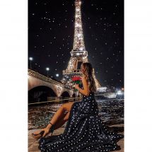 Kit de broderie avec perles - Nova Sloboda - Vue de la Tour Eiffel