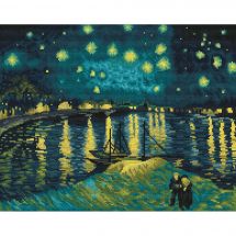 Kit broderie point de croix - Nova Sloboda - Nuit étoilée sur le Rhône