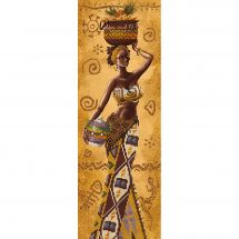 Kit de broderie avec perles - Nova Sloboda - Femme africaine avec fruits
