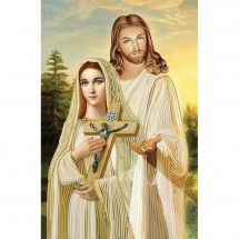 Kit de broderie avec perles - Nova Sloboda - Jésus et Marie