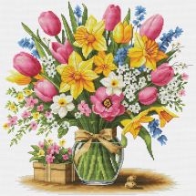 Kit broderie point de croix - Nova Sloboda - Parfum de fleurs