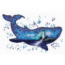 Kit point de croix - Oven - Le monde des animaux : Baleine