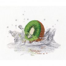 Kit broderie point de croix - Oven - Kiwi