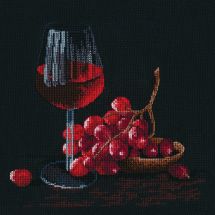 Kit point de croix - Oven - Verre de vin