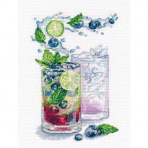Kit point de croix - Oven - Cocktail de myrtilles