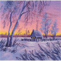 Kit broderie point de croix - Oven - Matin d'hiver