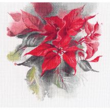 Kit broderie point de croix - Oven - Poinsettia
