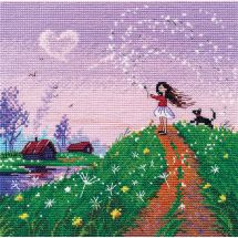 Kit broderie point de croix - Oven - Brise de printemps
