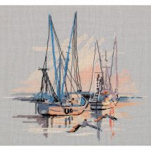 Kit broderie point de croix - Panna - Bateaux