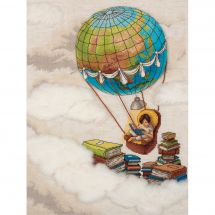 Kit point de croix - Panna - Voyager à travers les livres