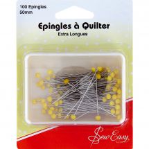 Epingles - Sew Easy - 100 épingles extra longues - 50 mm
