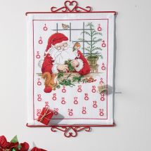 Kit broderie point de croix - Permin - Calendrier de l'Avent - Atelier du Père Noël