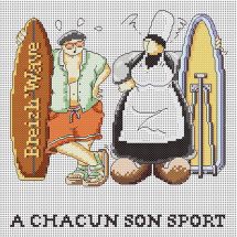 Kit broderie point de croix - Philomène - A chacun son sport