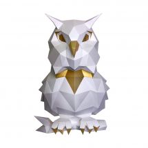 Puzzle 3D - Wizardi - Hibou blanc