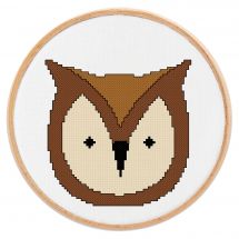 Kit broderie point de croix - Princesse - Petit hibou