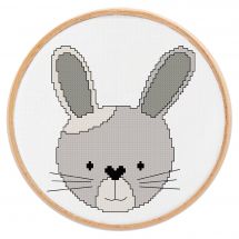 Kit broderie point de croix - Princesse - Petit lapin