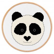 Kit broderie point de croix - Princesse - Petit panda