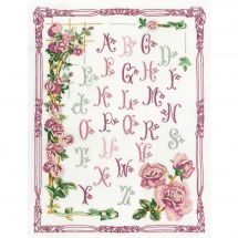 Kit au point de broderie  - Princesse - ABC aux roses