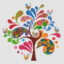 Kit broderie point de croix - Princesse - Arbre ludique