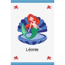 Kit de protège carnet à broder - Princesse - Mer - La sirène