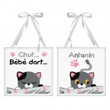 Kit de coussin à broder - Princesse - Coussins de porte  - Petits Chats