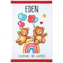 Kit de protège carnet à broder - Princesse - Mon petit monde arc-en-ciel