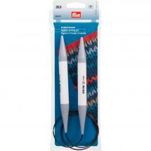 Aiguilles circulaires à tricoter - Prym - Aiguilles circulaires plastique n°20 - 80 cm