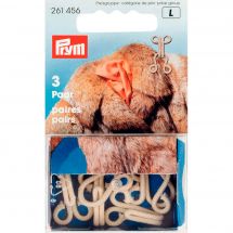 Agrafes - Prym - 3 paires - Coloris beige