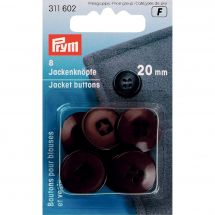 Boutons 4 trous - Prym - 8 boutons pour vestes 20 mm