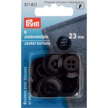 Boutons 4 trous - Prym - 6 boutons pour vestes 23 mm