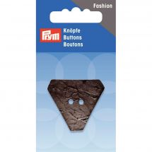 Boutons 2 trous - Prym - Bouton triangle coco gris - 30 mm.
