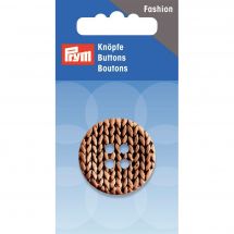 Boutons 4 trous - Prym - Bouton motif tricot - 32 mm