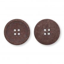 Boutons 2 trous - Prym - 2 boutons coloris brun - 23 mm