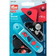 Boutons pression - Prym - Kit boutons pression Anorak - 12 mm