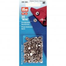 Boutons pression - Prym - Recharge de 20 boutons pression mini - 8 mm