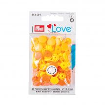 Boutons pression - Prym - 30 boutons à riveter Jaune / orange clair / orange foncé - 12.4 mm