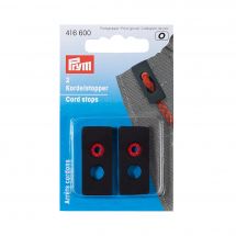 Embouts - Prym - Arrêts cordons coloris noir - 15 x 33 mm