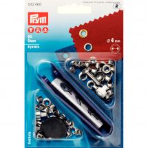 Oeillets et rivets - Prym - 50 oeillets coloris argent - 4 mm