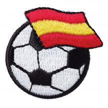 Ecusson thermocollant - Prym - Ballon football - drapeau espagnol