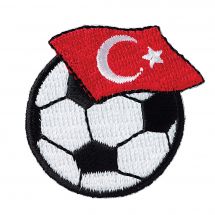 Ecusson thermocollant - Prym - Ballon football - drapeau turc