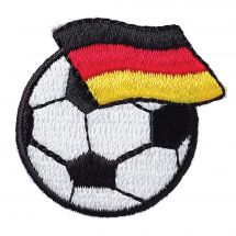 Ecusson thermocollant - Prym - Ballon football - drapeau allemand