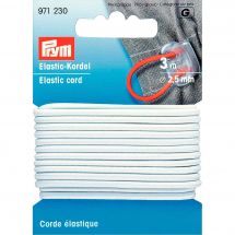 Elastique - Prym - Corde élastique 2,5 mm blanche 