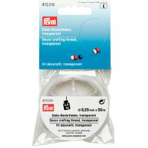 Fils divers - Prym - Fil décoratif transparent - 50 m x 0.25 mm